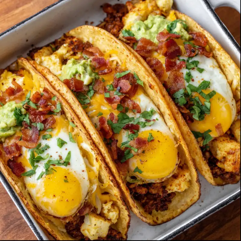 Tasty Baked Breakfast Tacos: Delicious Recipe