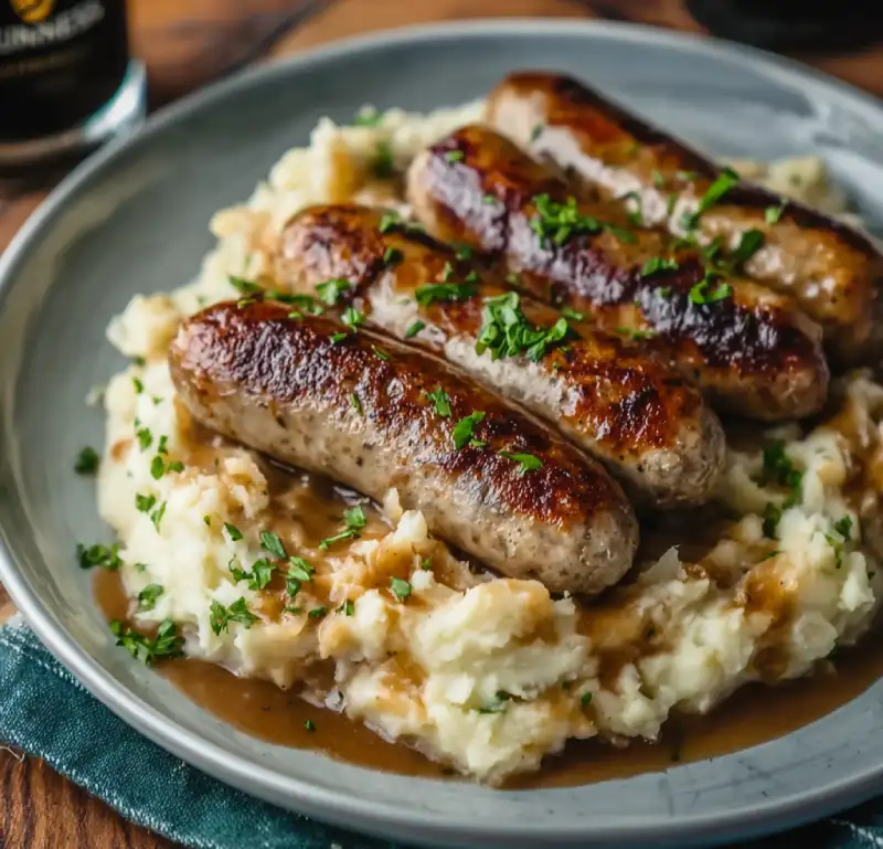 Irish Bangers and Colcannon Recipe