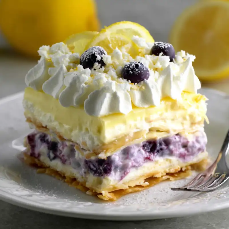 Delicious Lemon Blueberry Lasagna Recipe