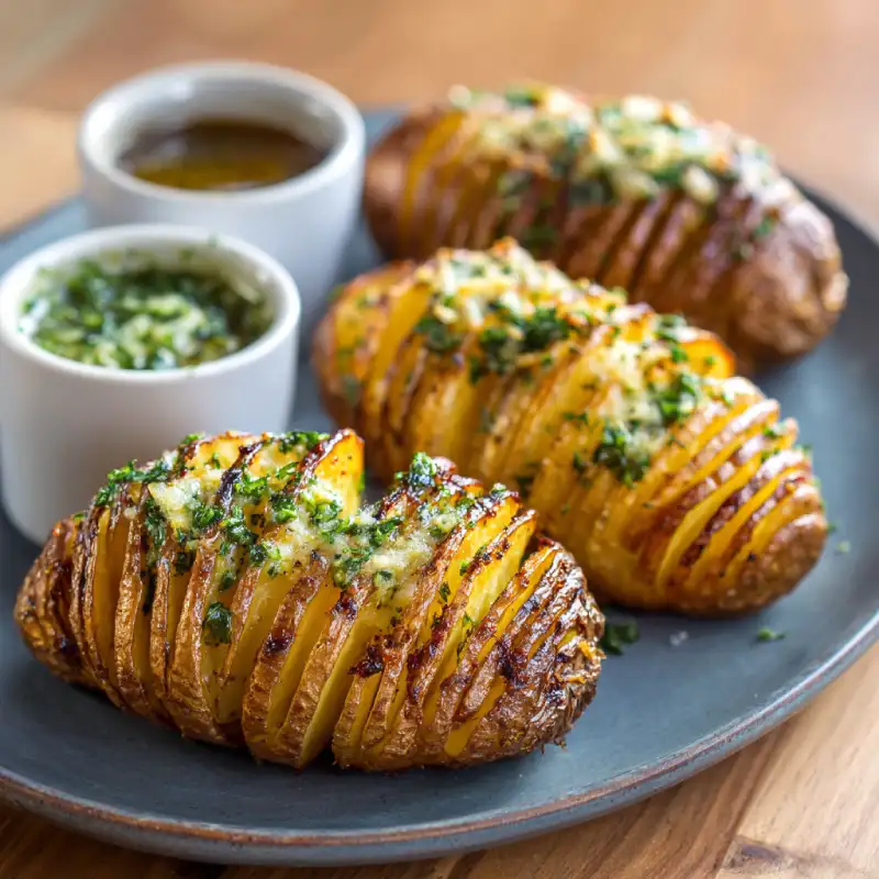 Tender Grilled Hasselback Potatoes