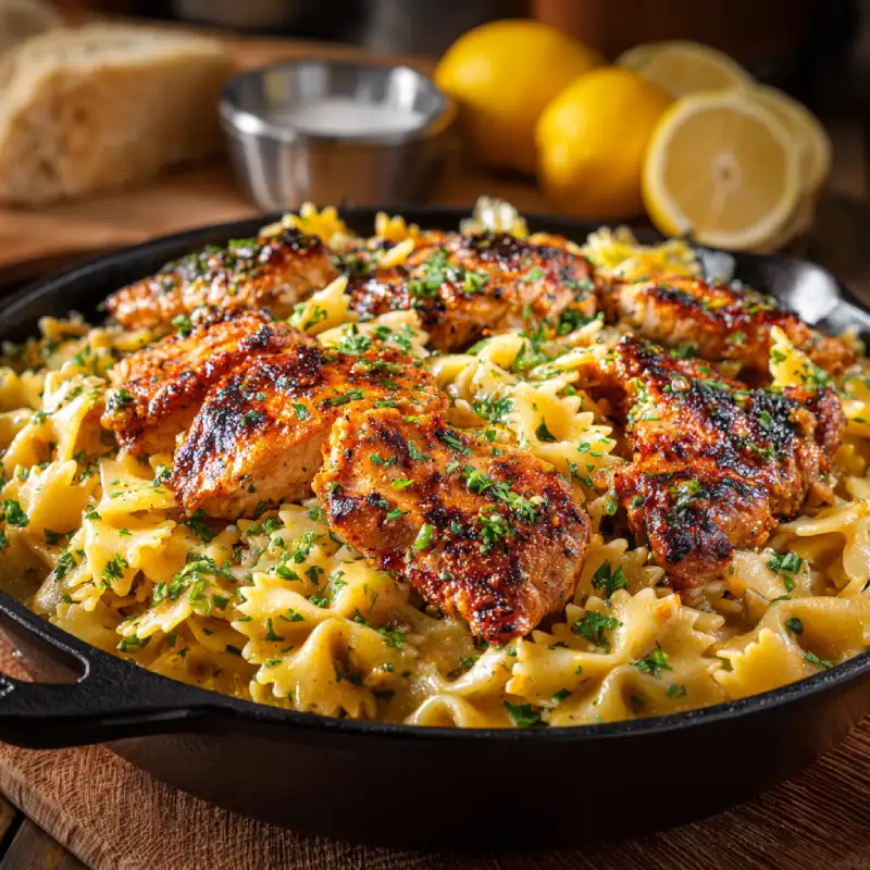 Cowboy Butter Lemon Bowtie Chicken