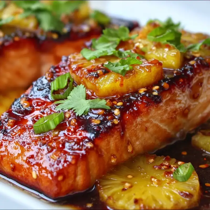 Honey Pineapple Glazed Salmon: Delicious Recipe