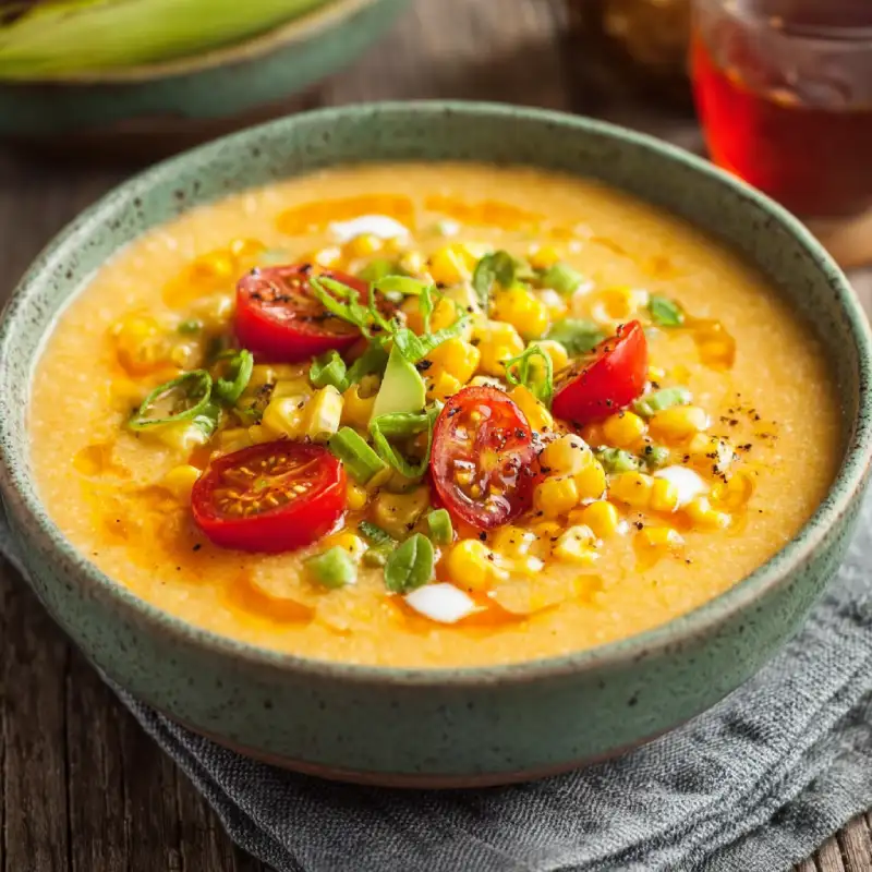 Summer Sweet Corn Gazpacho