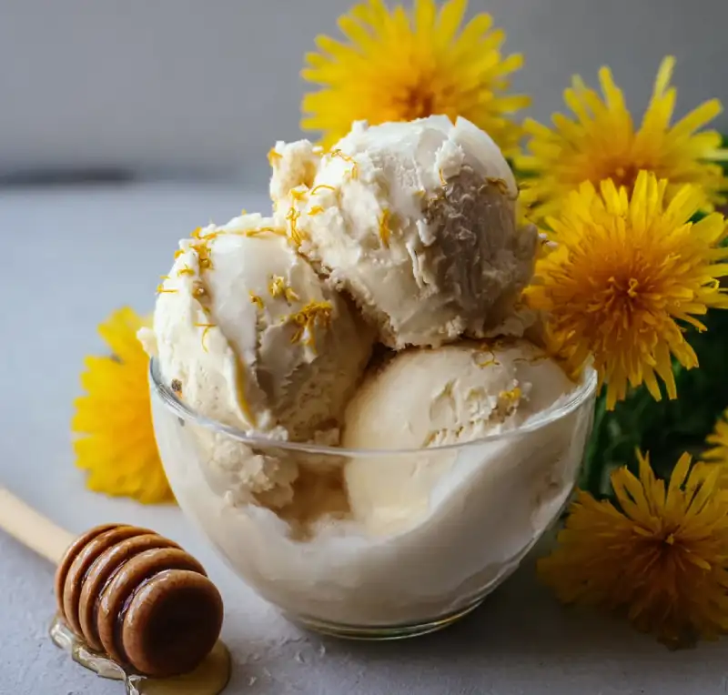Dandelion & Honey Ice Cream