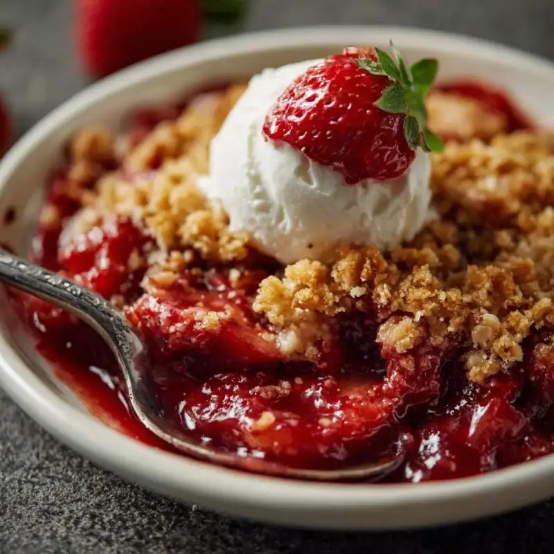 Strawberry Rhubarb Crisp