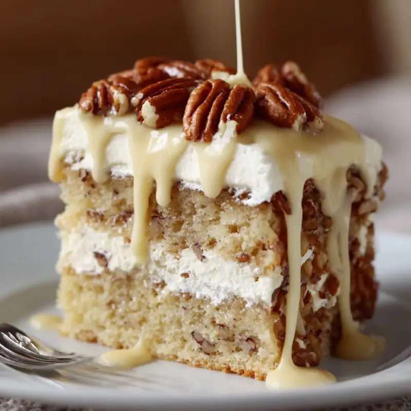 Butter Pecan Tres Leches Cake