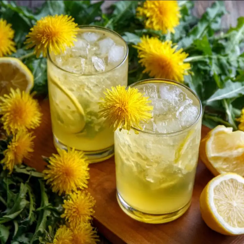 Easy Dandelion Lemonade
