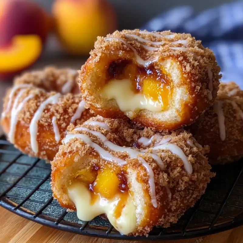 Peach Cobbler Cheesecake Donuts: Delicious Recipe Guide