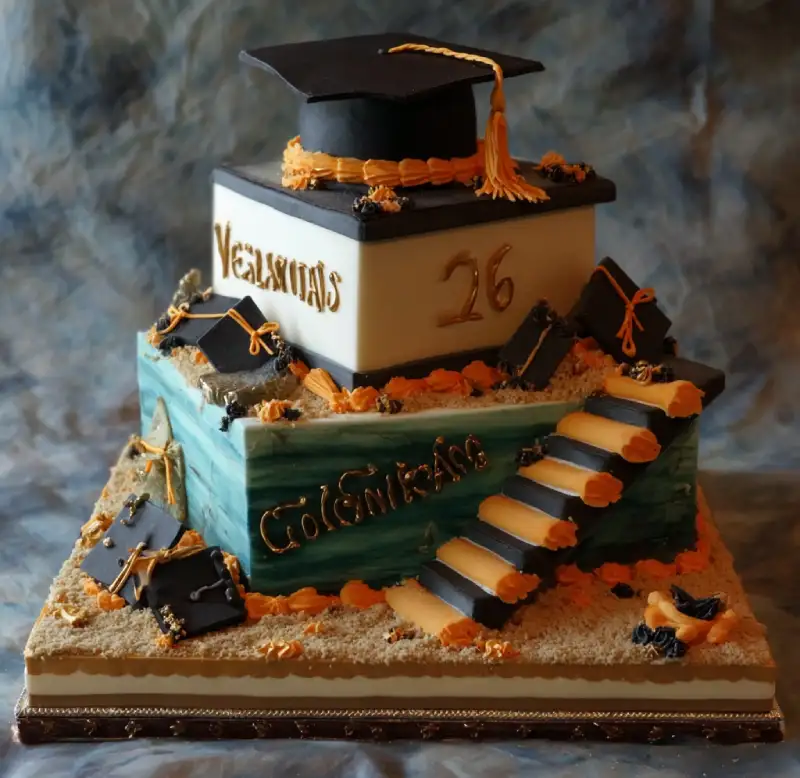 Delicious Graduation Cake