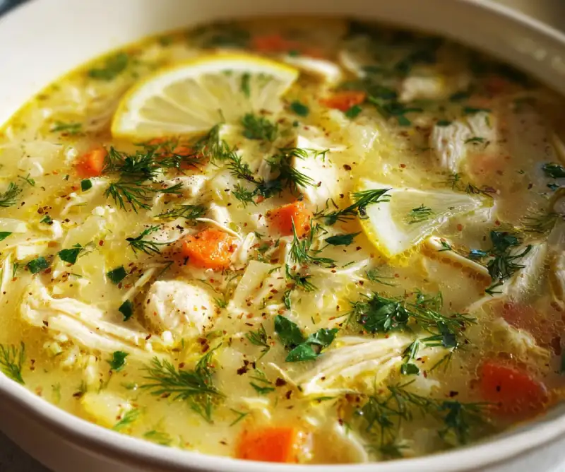 Greek Lemon Chicken Soup