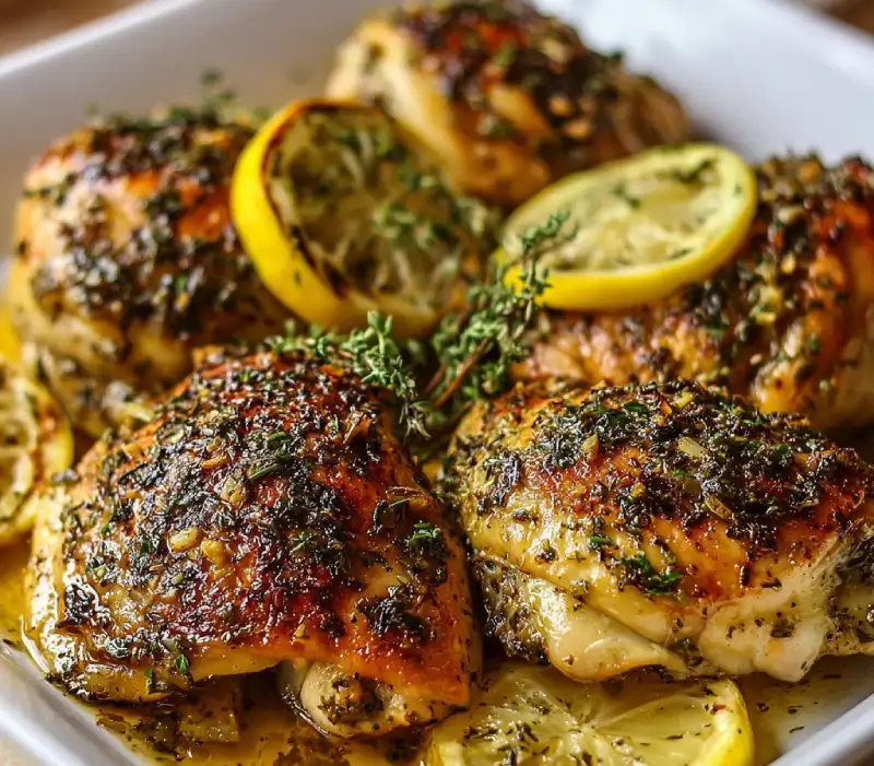 Baked Lemon Garlic Herb Chicken