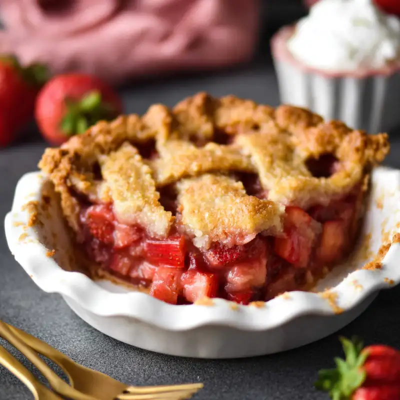 Gluten-Free Strawberry Rhubarb Pie