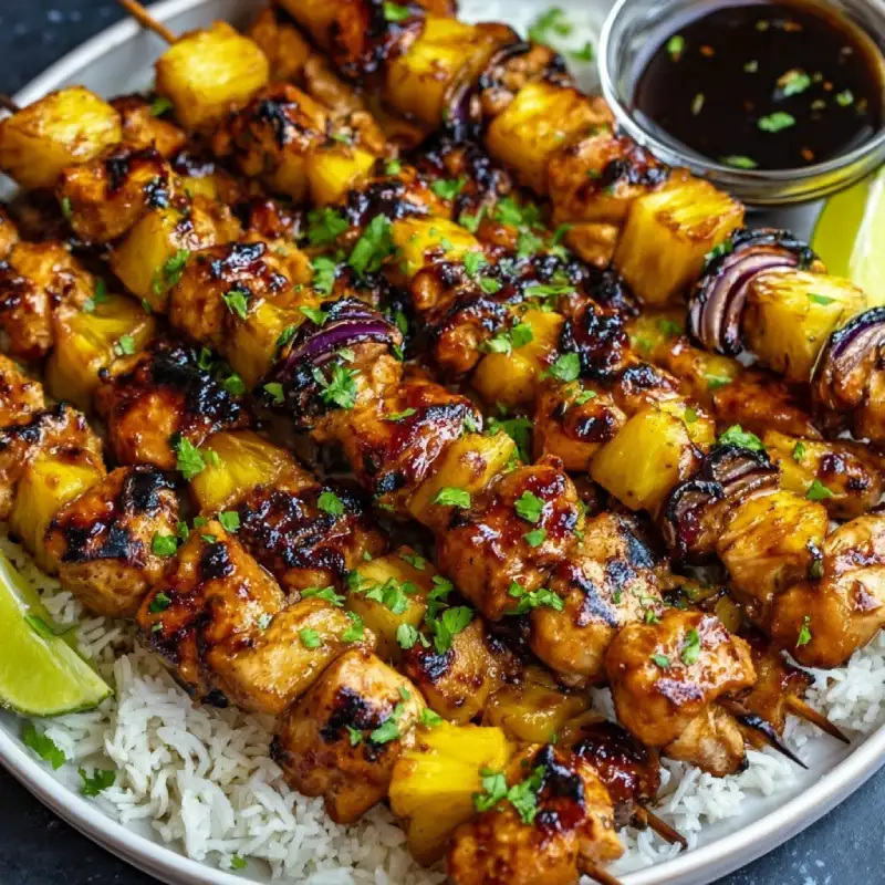 Hawaiian Chicken Kabobs