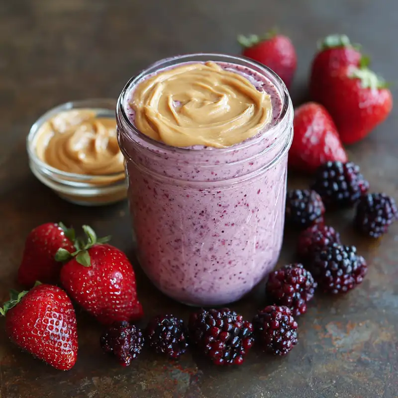 Peanut Butter Berry Smoothie