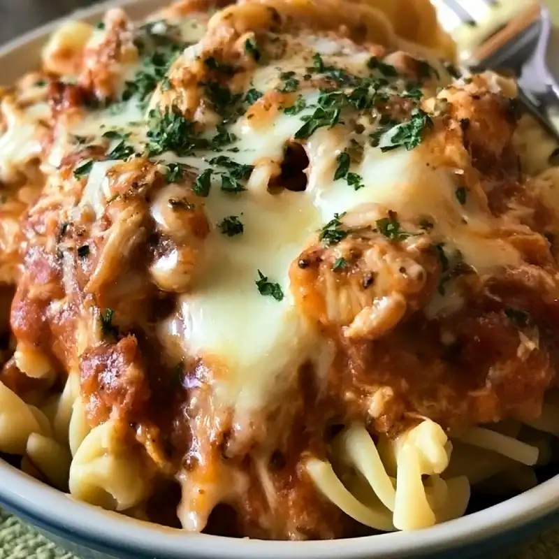 Easy Crock pot Chicken Parmesan