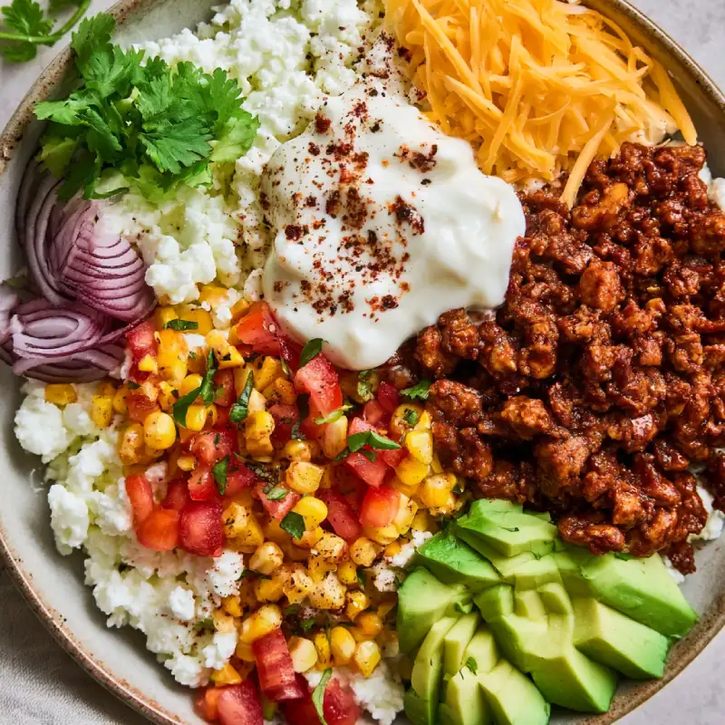 Cottage Cheese Taco Bowl