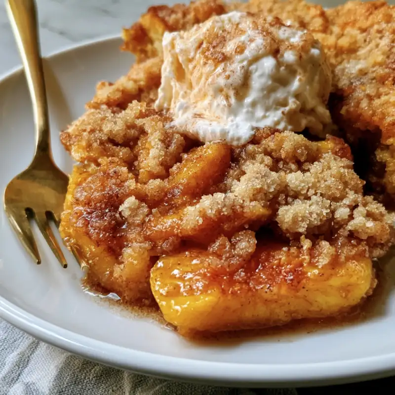 Brown Butter Peach Cobbler