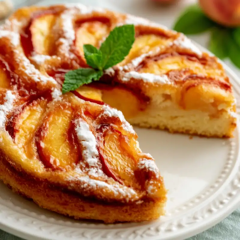 Fresh Peach Cake