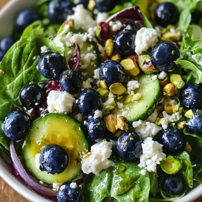 Blueberry Pistachio Spring Salad