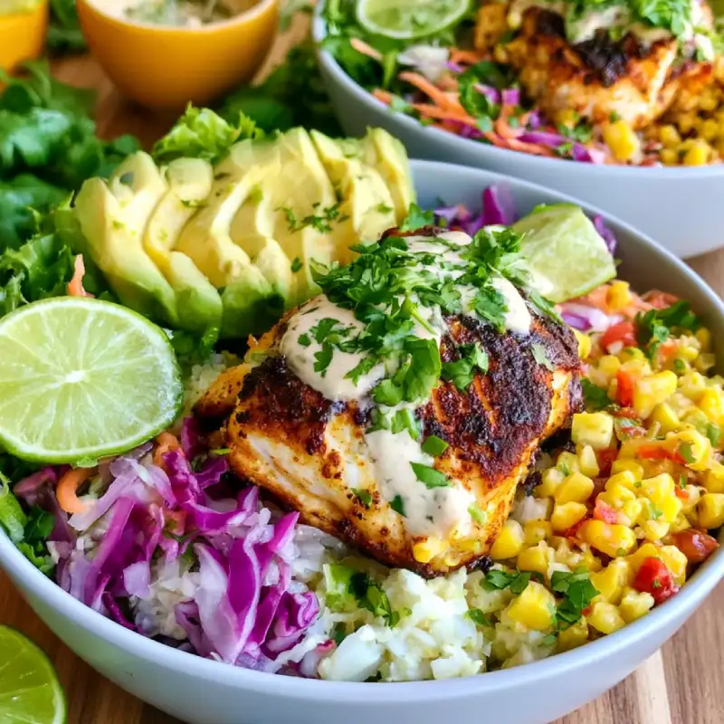 Low Carb Fish Taco Bowls: Delicious Recipe