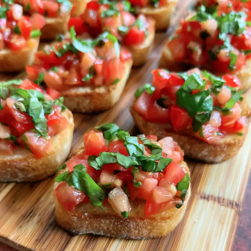 Bruschetta with Fresh Basil