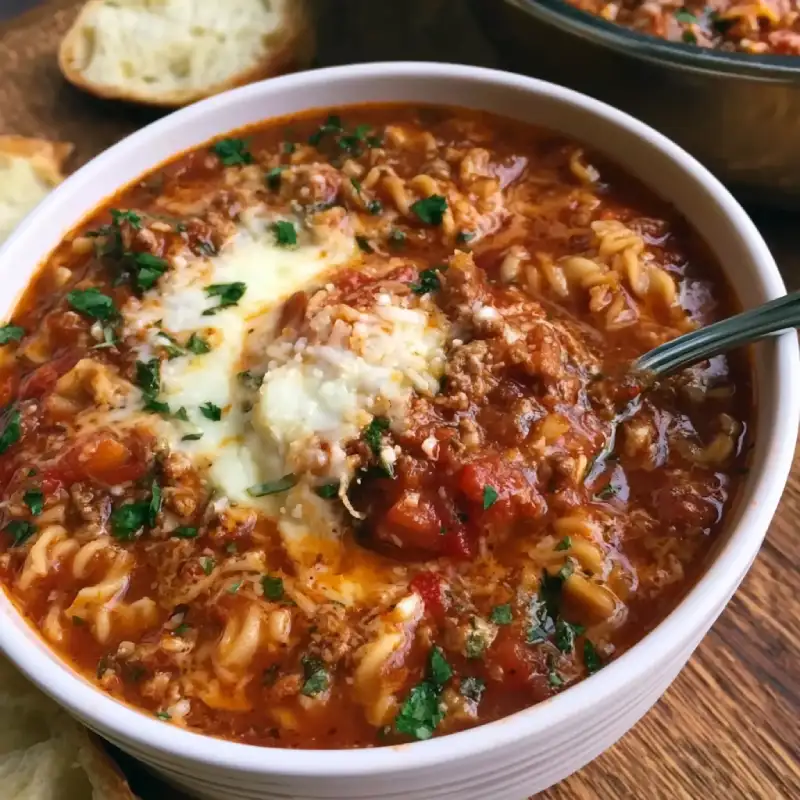 Gluten Free Crock Pot Lasagna Soup