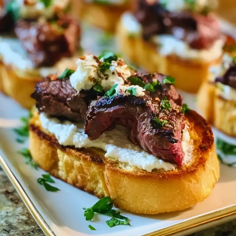 Savory Steak Crostini: Delicious Recipe