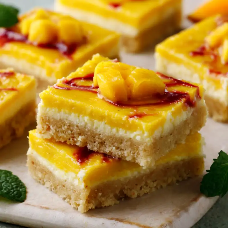 Mango Curd Bars