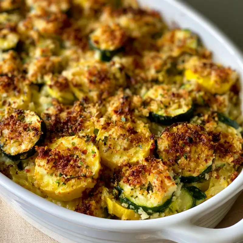 Squash and Zucchini Casserole
