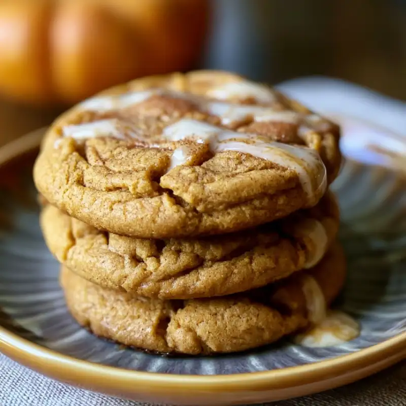Chewy Pumpkin Spice Cookies with Brown Butter